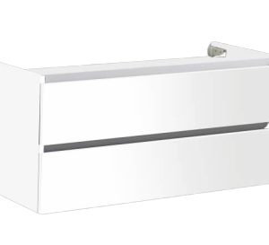 Saniluxe Trendline Badkamermeubel Set 120 cm Enkele Wasbak Hoogglans Wit