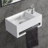 Veroni Fontein Solid Surface met handdoekhouder