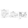 Creavit FE322 Randloos Hangtoilet Mat Cappuccino Incl. Zitting - Afbeelding 3