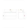 Badkamermeubelset Dalphin Sly 100 cm twee softclose lades hoogglans wit - Afbeelding 4