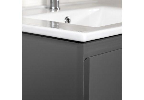Badkamermeubelset Dalphin Sly 60 cm twee softclose lades mat grijs - Afbeelding 3