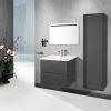 Badkamermeubelset Dalphin Sly 60 cm twee softclose lades mat grijs