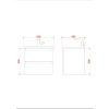 Badkamermeubelset Dalphin Sly 60 cm twee softclose lades matzwart - Afbeelding 4