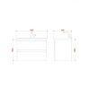 Badkamermeubelset Dalphin Sly 80 cm twee softclose lades matzwart - Afbeelding 4