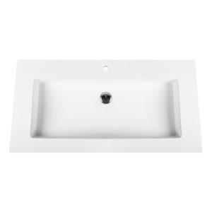 Aloni Wastafel Solid Surface 80 cm Zonder Overloop