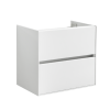 Saniluxe compact badkamermeubel set 60 glans wit greeploos - Afbeelding 4