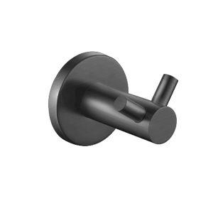 Creavit dubbele muurhaak klein gunmetal grey