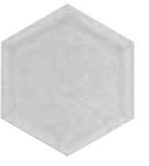 hexagon matt silver