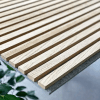 Your Walls Akoestisch Paneel Natural Blank MDF Grijs Vilt 297x60 cm