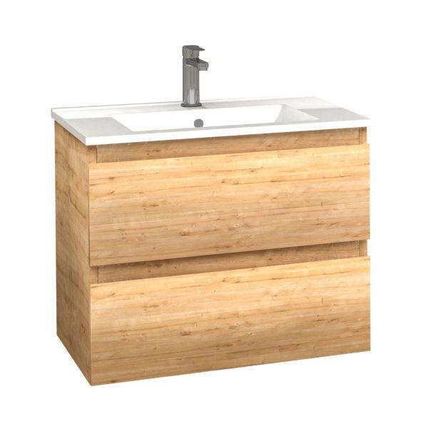 Badkamermeubelset Dalphin Sly 80 cm twee softclose lades safir - Afbeelding 2