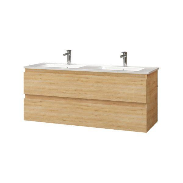 Badkamermeubelset Dalphin Sly 160 cm (2x 80cm) twee softclose lades safir