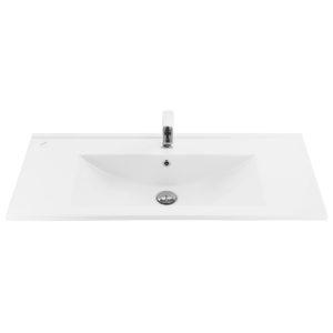 Aloni Keramisch wastafel 100 cm met kraangat