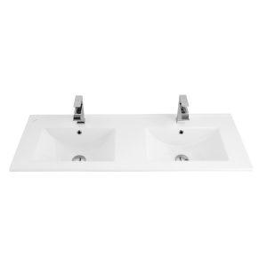 Aloni dubbele Keramische wastafel 120 cm