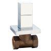 Creavit hoekstopkraan quadro 1/2x1/2 chroom