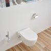 Saniluxe easy flush randloos hangtoilet met geïntegreerde bidetkraan inclusief zitting - Afbeelding 2