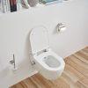 Saniluxe easy flush randloos hangtoilet met geïntegreerde bidetkraan inclusief zitting - Afbeelding 3