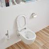 Saniluxe easy flush randloos hangtoilet met geïntegreerde bidetkraan inclusief zitting - Afbeelding 4