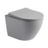 Saniluxe easy flush compact color line mat grijs hangtoilet inclusief zitting