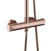 Aloni Rondo Regendouche Thermostatisch Geborsteld Koper 25 cm - Afbeelding 2