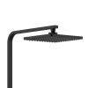 Aloni Quadro Regendouche Thermostatisch Mat Zwart 22 cm - Afbeelding 2