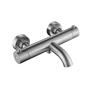 Saniluxe Thermostatisch Badmengkraan Opbouw RVS