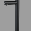 Saniluxe Opbouw Fonteinkraan Geribbeld Mat Zwart 26 cm Verhoogd - Afbeelding 2