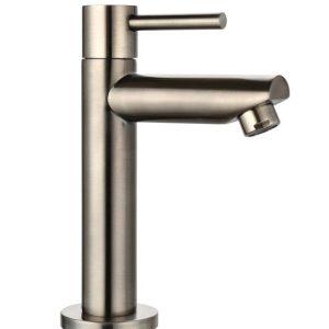 Saniluxe Opbouw Fonteinkraan Gun Metal 16 cm