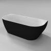 Half Vrijstaand Bad Moon Zwart / Wit 180x80x60 - Afbeelding 2