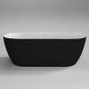 Half Vrijstaand Bad Moon Zwart / Wit 180x80x60