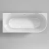 Vrijstaand hoekbad Moon Zwart / Wit Links 180x80x60 - Afbeelding 2