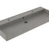 Saniluxe Wastafel Edge Keramiek Warm Beton 120 cm