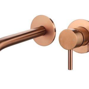 Saniluxe Inbouw Wastafelmengkraan Brons 17 cm Uitloop