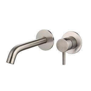 Saniluxe Inbouw Wastafelmengkraan Gun Metal 17 cm Uitloop