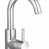 Saniluxe Wastafelkraan Largo Chroom Draaibare Uitloop 26 cm