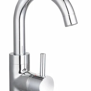 Saniluxe Wastafelkraan Largo Chroom Draaibare Uitloop 26 cm