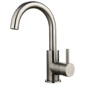 Saniluxe Wastafelkraan Largo Gun Metal Draaibare Uitloop 26 cm