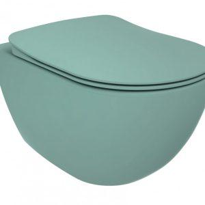 Creavit FE322 Hangtoilet Randloos Nijlgroen Incl. Zitting