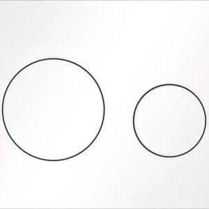 Tece Bedieningspaneel Loop Mat Wit