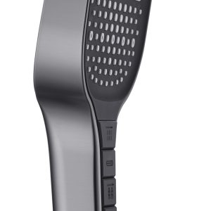 Saniluxe Handdouche Rain Deluxe Gun Metal 13 cm