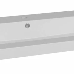 Saniluxe Wastafel Mineraalmarmer 80 cm Glans wit