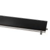 Aloni Glasrooster Douchegoot Zwart 50 cm