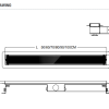 Aloni Glasrooster Douchegoot Zwart 100 cm - Afbeelding 4