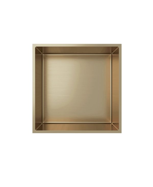 Aloni Wandnis Badkamer Geborsteld Goud 30x30x10