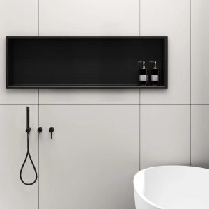 Aloni Wandnis Badkamer Mat Zwart 60x30x10