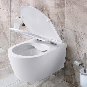 Aloni Pro-Pack Randloos Hangtoilet Mat Wit Incl. Zitting