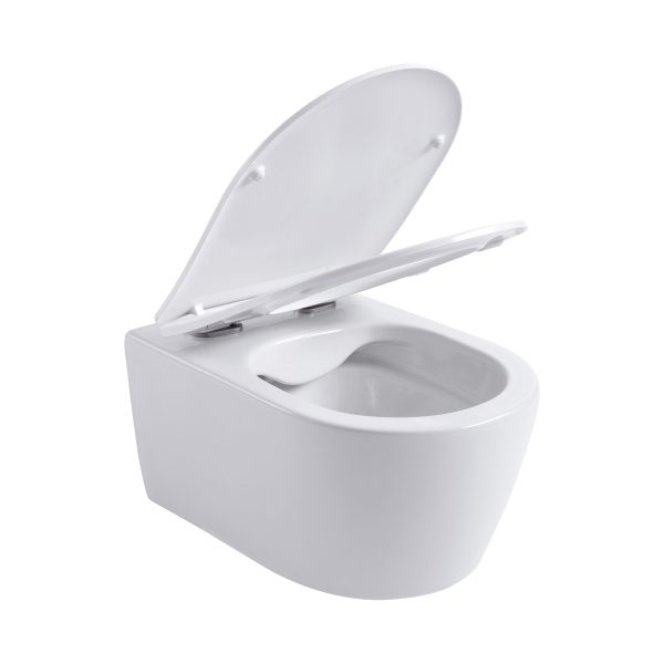 Aloni Pro-Pack Randloos Hangtoilet Mat Wit Incl. Zitting - Afbeelding 5
