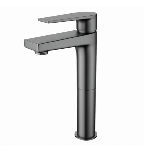 Aloni Verhoogde Wastafelkraan Gun Metal