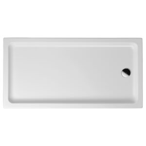 Aloni rechthoekige douchebak acryl 100x90x4 glanzend wit